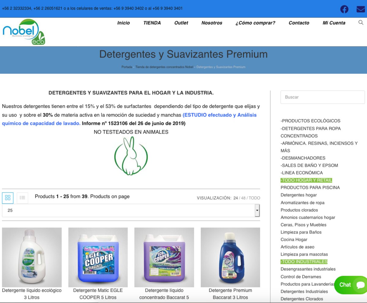Detergentes ecológicos en chile