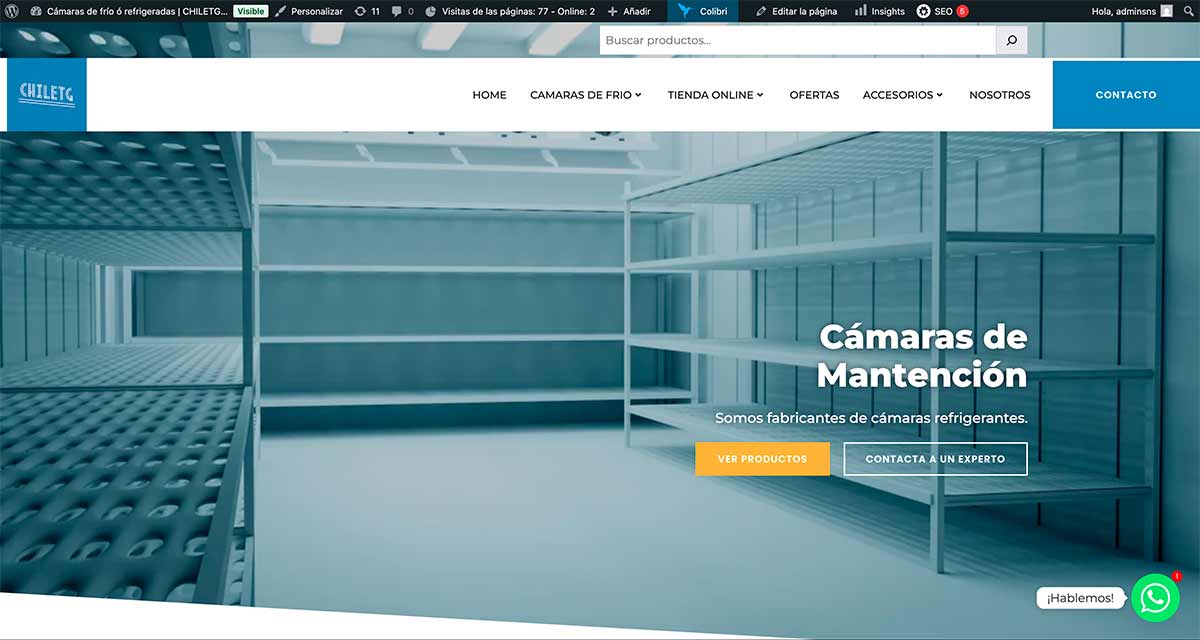 Camaras refrigeradas en Chile