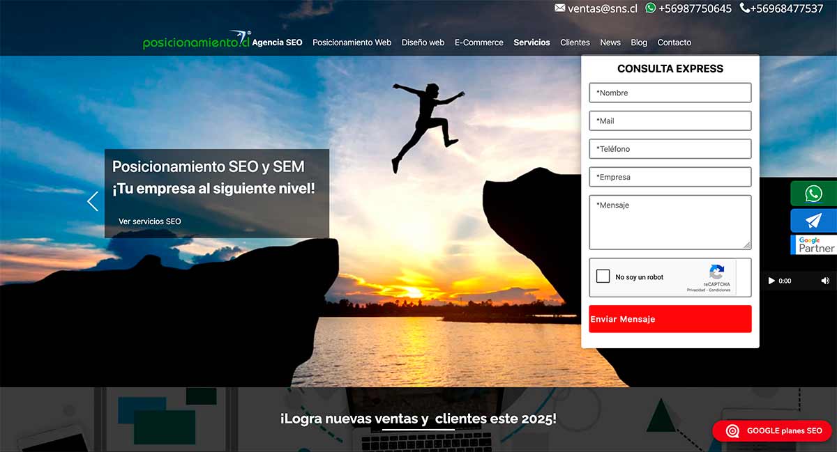 Servicios de posicionamiento web en Google