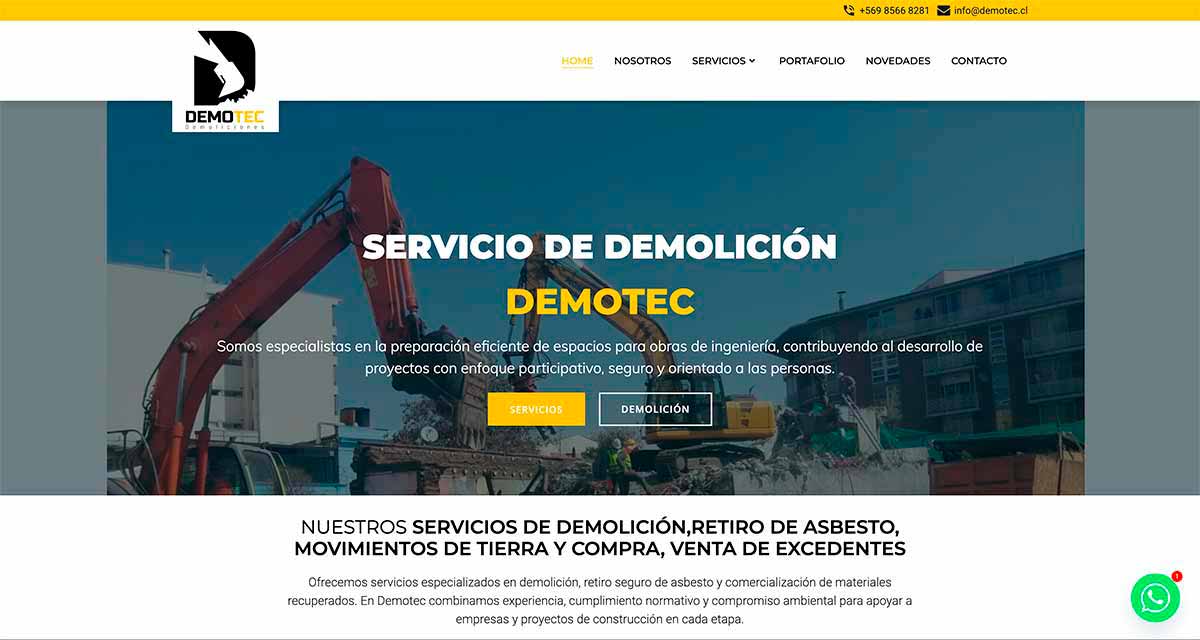 Empresas de demoliciones en Santiago