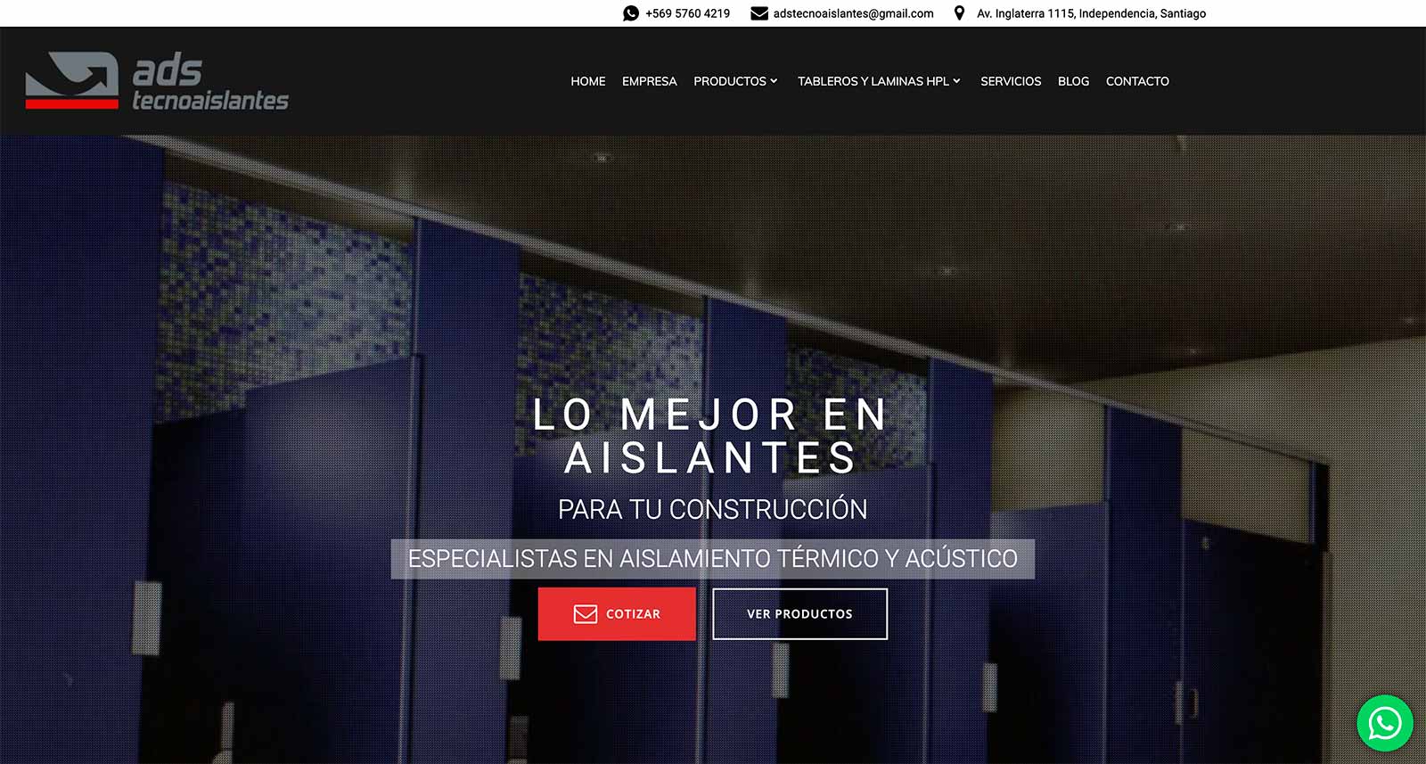Productos de aislación en Santiago